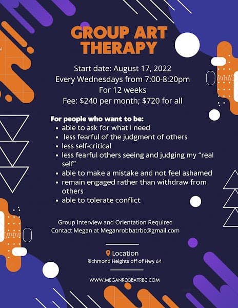 Group art therapy services