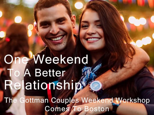 Boston Couples Counseling: The Gottman Couples Weekend Workshop therapy retreat