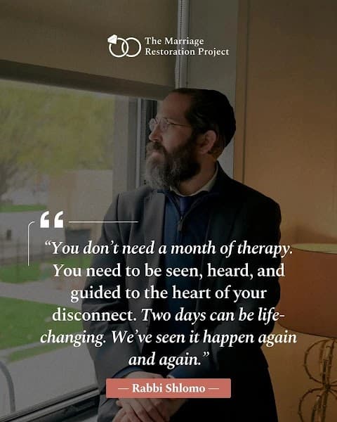 The Marriage Restoration Project: Couples Counseling with Rabbi Shlomo